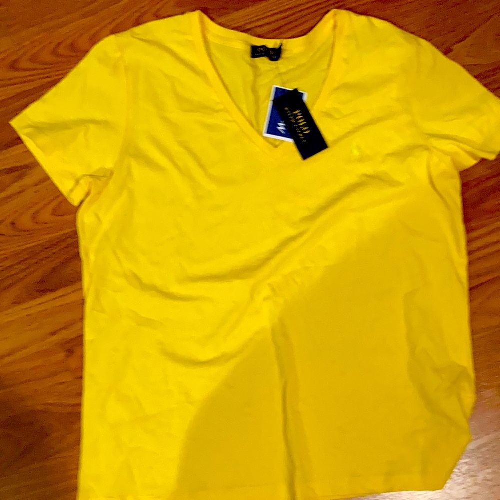 Yellow women’s polo t shirt